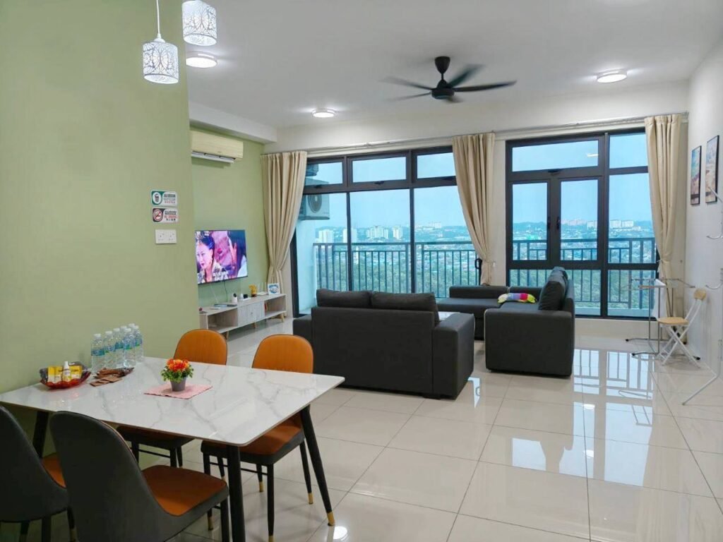 Fully Furnished 3-Bedroom High-Rise at 8scape Residences, Taman Sutera, Perling