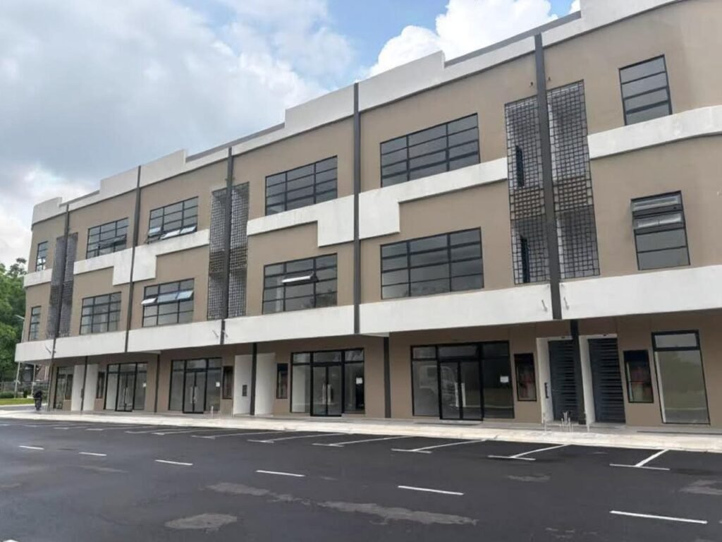 Another exterior angle of the modern commercial building